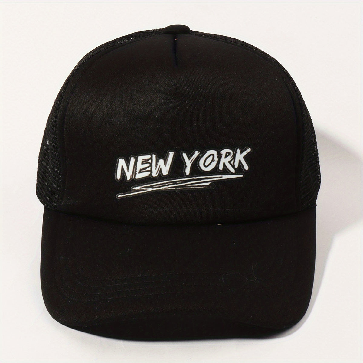 YORK Printed Trucker Hat Baseball Cap Adjustable Mesh Sunshade Dad Hat
