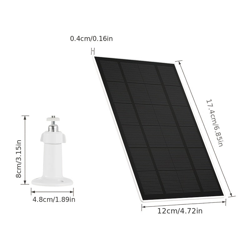 2 Packs 6V Solar Panel for Security Camera IP65 Waterproof