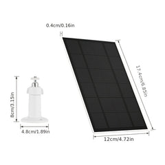 2 Packs 6V Solar Panel for Security Camera IP65 Waterproof