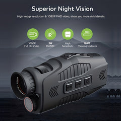 1080P HD Monocular Night Vision Device 5X Zoom