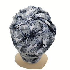 Flower Print Beanie Lightweight Skull Hat Chemo Cap Turban Hats