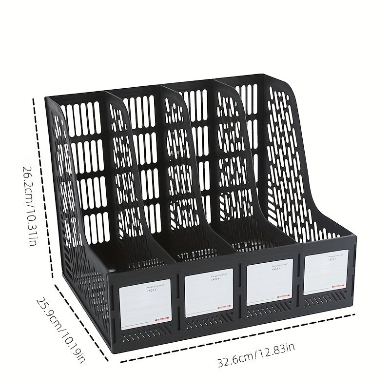 Thickened File Rack Quadruple File Seat Data Basket Shelf