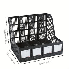 Thickened File Rack Quadruple File Seat Data Basket Shelf