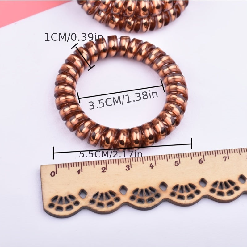 Coil Wire Hair Tie Elastic Hair Ring Ponytail Holder
