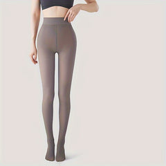 Plush Lined Tights High Waist Thermal Leggings Women's Stockings