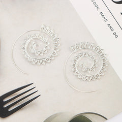 Leaf Spiral Personality Earrings
