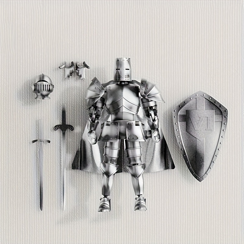 Medieval Knight Model Figure with Weapon Accessories Shield & Helmet