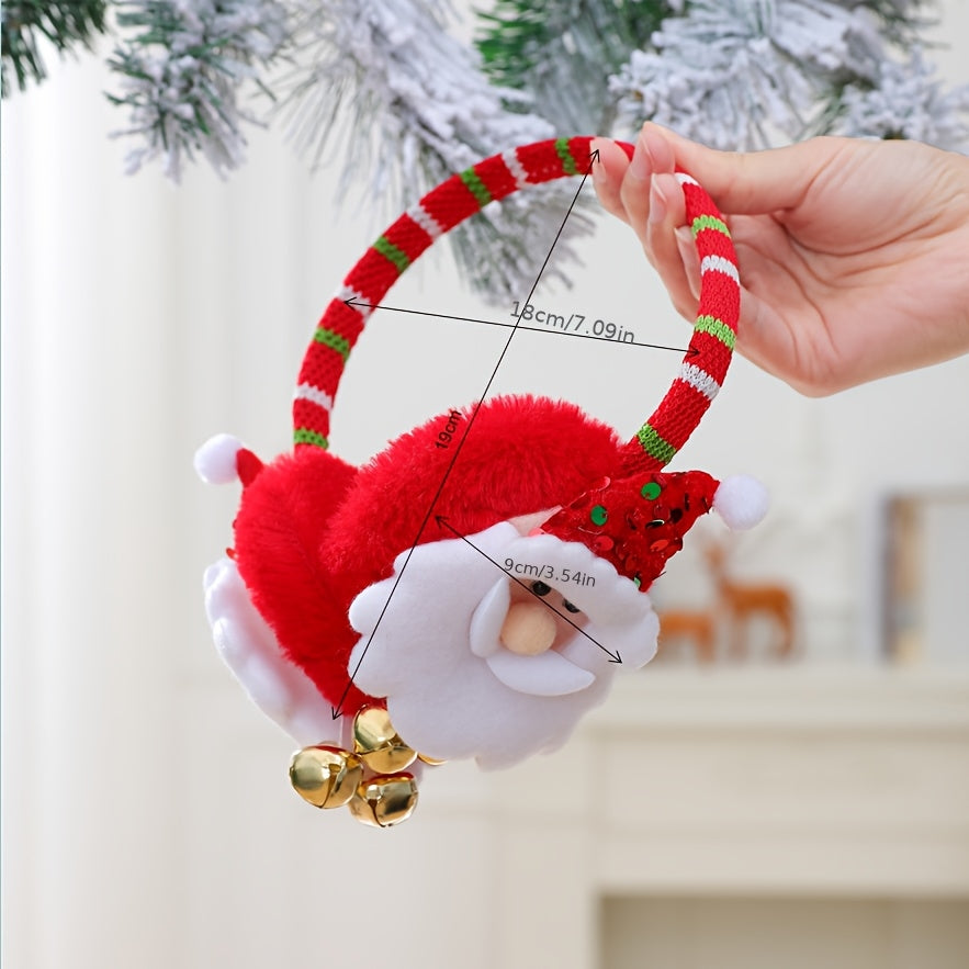 Christmas Elf & Snowman Ear Headbands with Bells