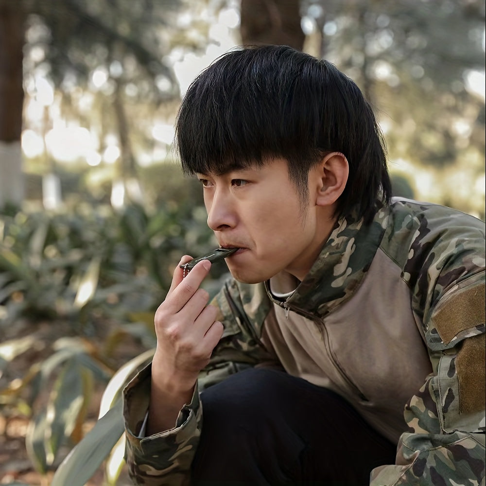 2pcs Tri Frequency Survival Whistle for Outdoor Emergency