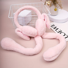 Winter Ear Muffs Women Girls Rabbit Earmuffs - Ear Moving Bunny Earmuffs