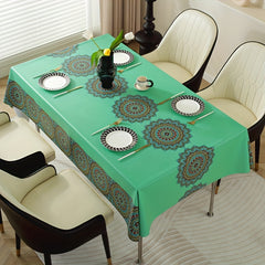 Waterproof Nordic Style Tablecloth PVC Rectangular Dining Table Cover