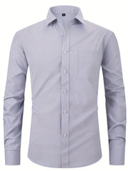 Men's Plaid Casual Shirt Long Sleeves Regular Fit
