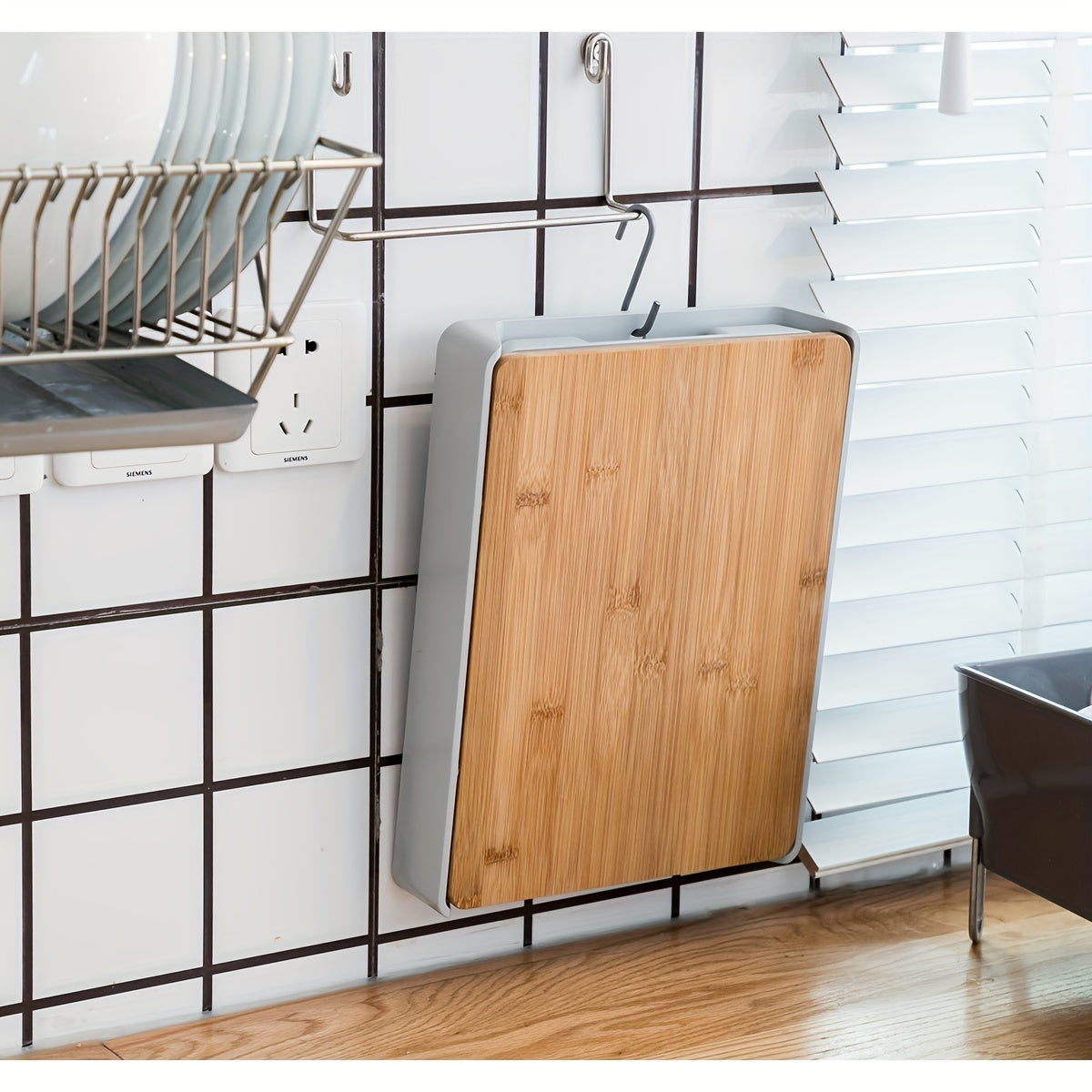 Bamboo Cutting Board With Tray Chopping Board