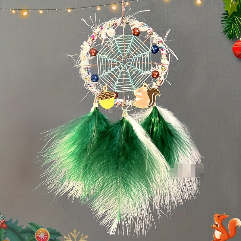Christmas Gift Car Pendant House Dream Catcher Car Rearview Mirror Pendant
