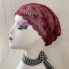 Hollow Out Lace Beanie Turban Cap Head Wrap Chemo Hats