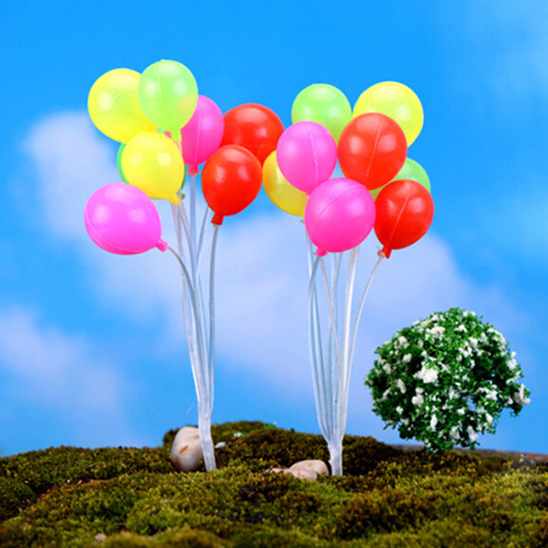 Mini Balloon Fairy Garden Dollhouse Craft Plant Pot Ornament Home Room