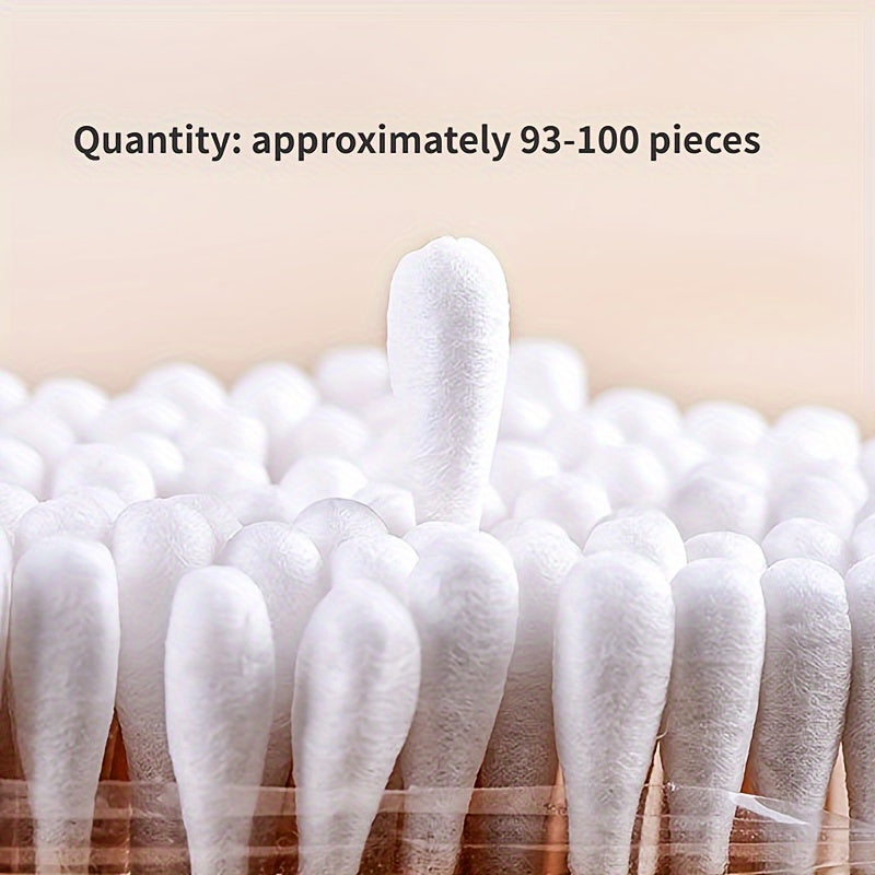 100pcs Bamboo Swab Double Stick Disposable Sanitary Swab