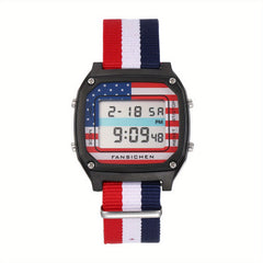 Electronic Watch With Time Calendar Alarm Stopwatch Wrist Watch