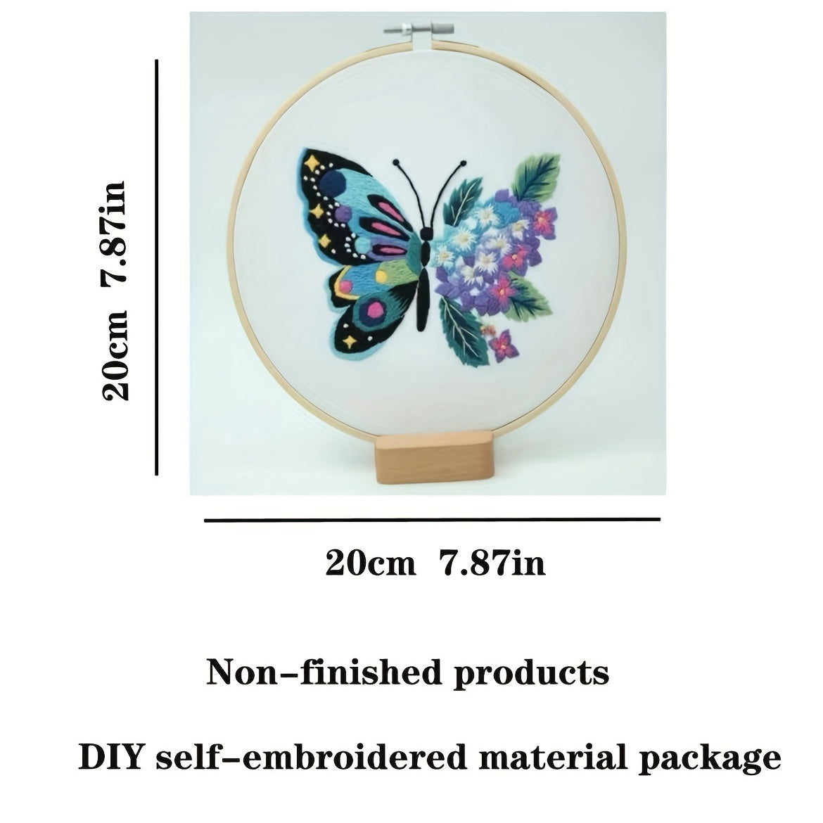 3D Embroidery Starter Kit for Adults - Cross Stitch with Flower Pat