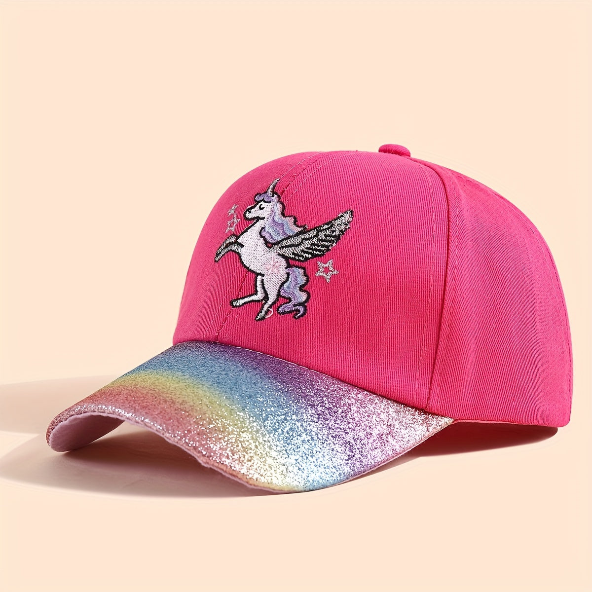 Summer Unicorn Kids Baseball Cap Embroidered Peaked Sun Hat