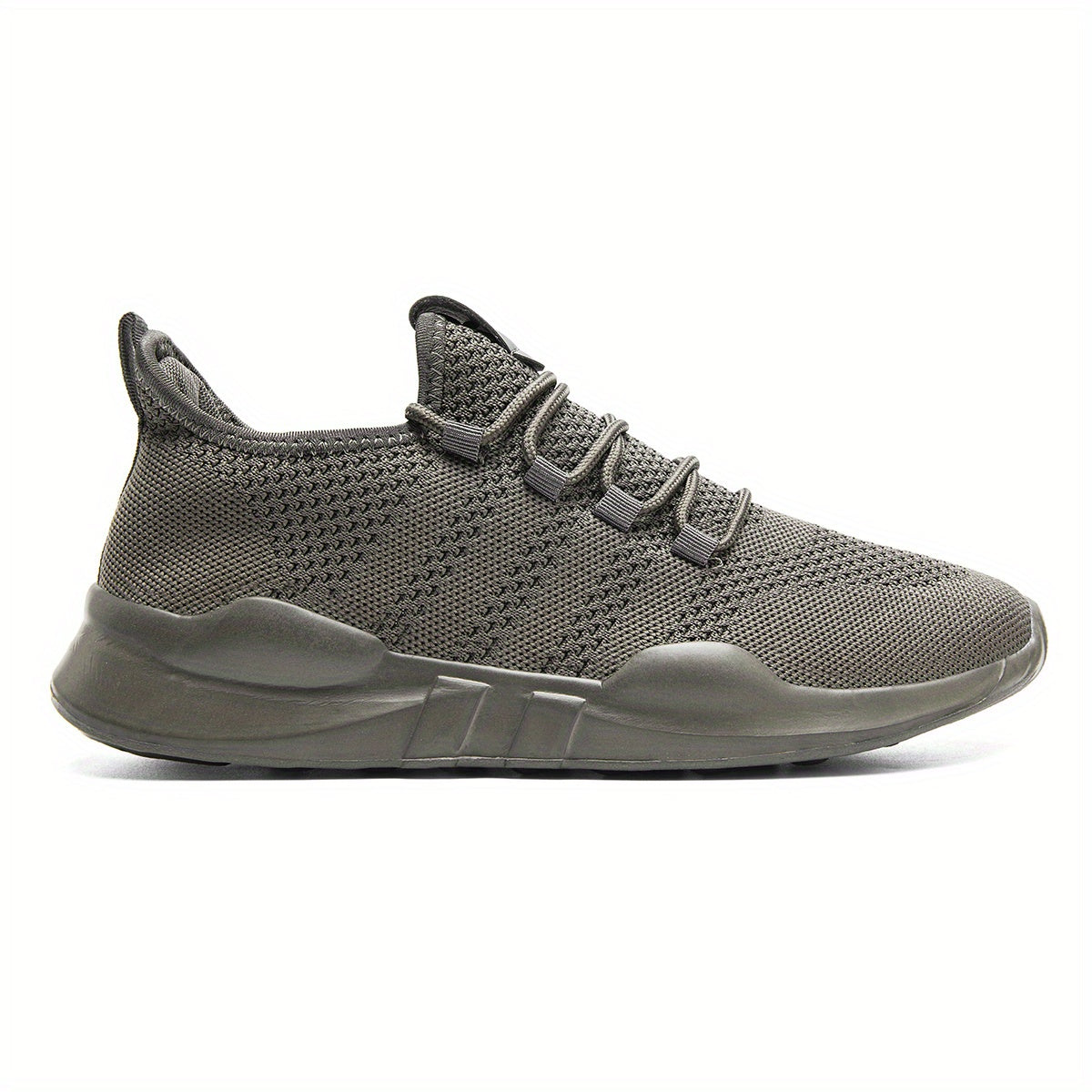 Men's Lightweight Knitted Running Shoes Breathable Sneakers One Size Bigger
