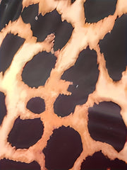  Leopard Print High Rise Skinny Trousers