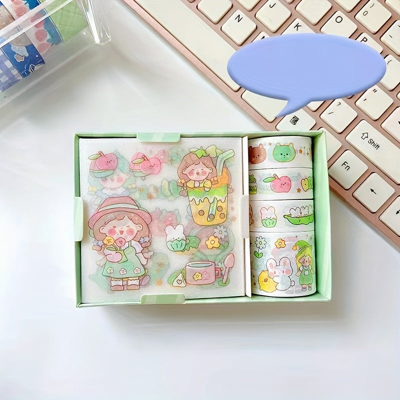Hand Ledger Sticker Tape Stationery Children's DIY Set