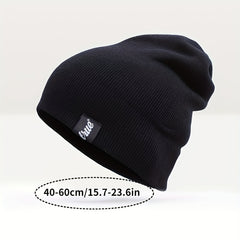 Warm Knitted Slouchy Beanie Solid Skull Cap Unisex Knit Hat
