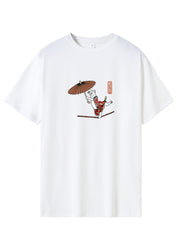 Men's Printed Sports T-shirt Round Neck Casual Tee Shirt