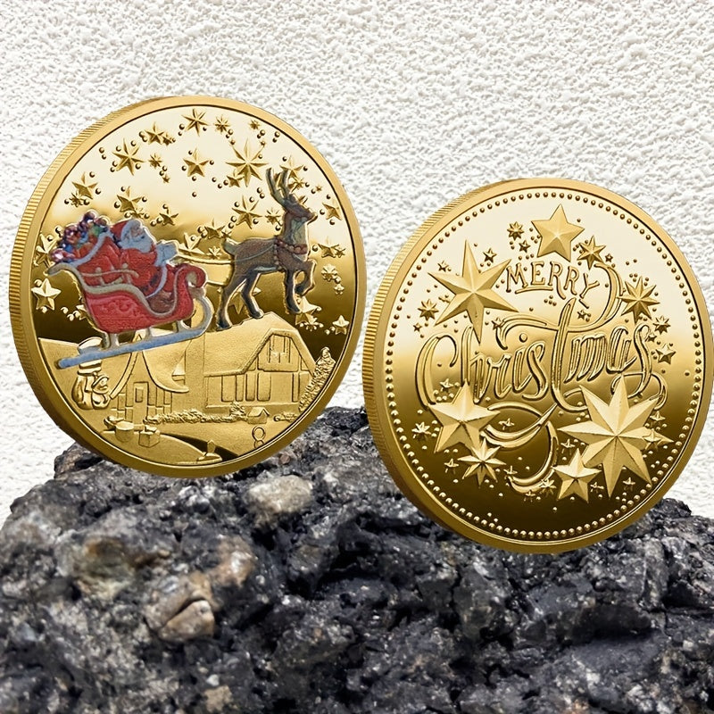 1pc Merry Christmas Collection Coin Gift Coin