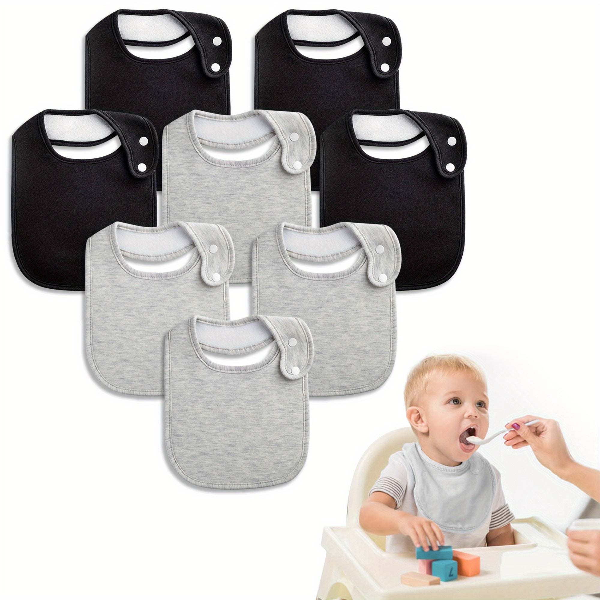 8 Pack Baby Bandana Drool Bibs for Boys & Girls Newborn 24 Months