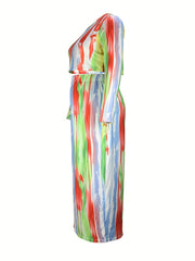  Tie Dye & Ombre Print 2 Piece Set