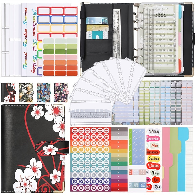 A6 Zipper Bag Printing Loose leaf Folder PU Notebook