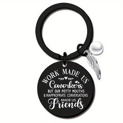 8pcs Coworker Appreciation Keychain Goodbye Gift Friendship Keychain