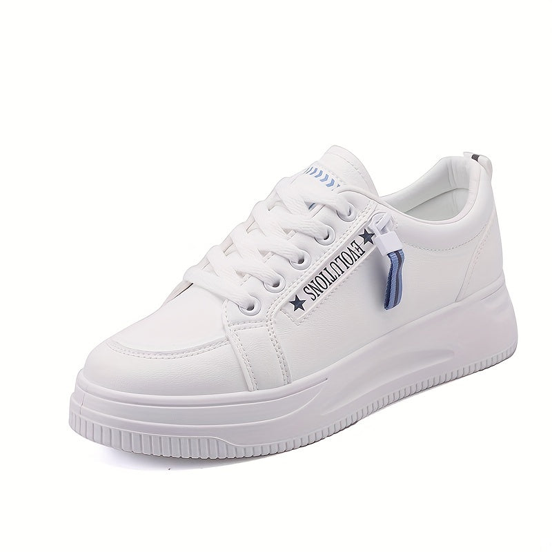 Platform Lace Up Sneakers Low Top Casual Shoes Women's