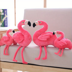 Pink Flamingo Plush Toy Soft Fluffy Stuffed Animal Perfect for Birthdays & Decor