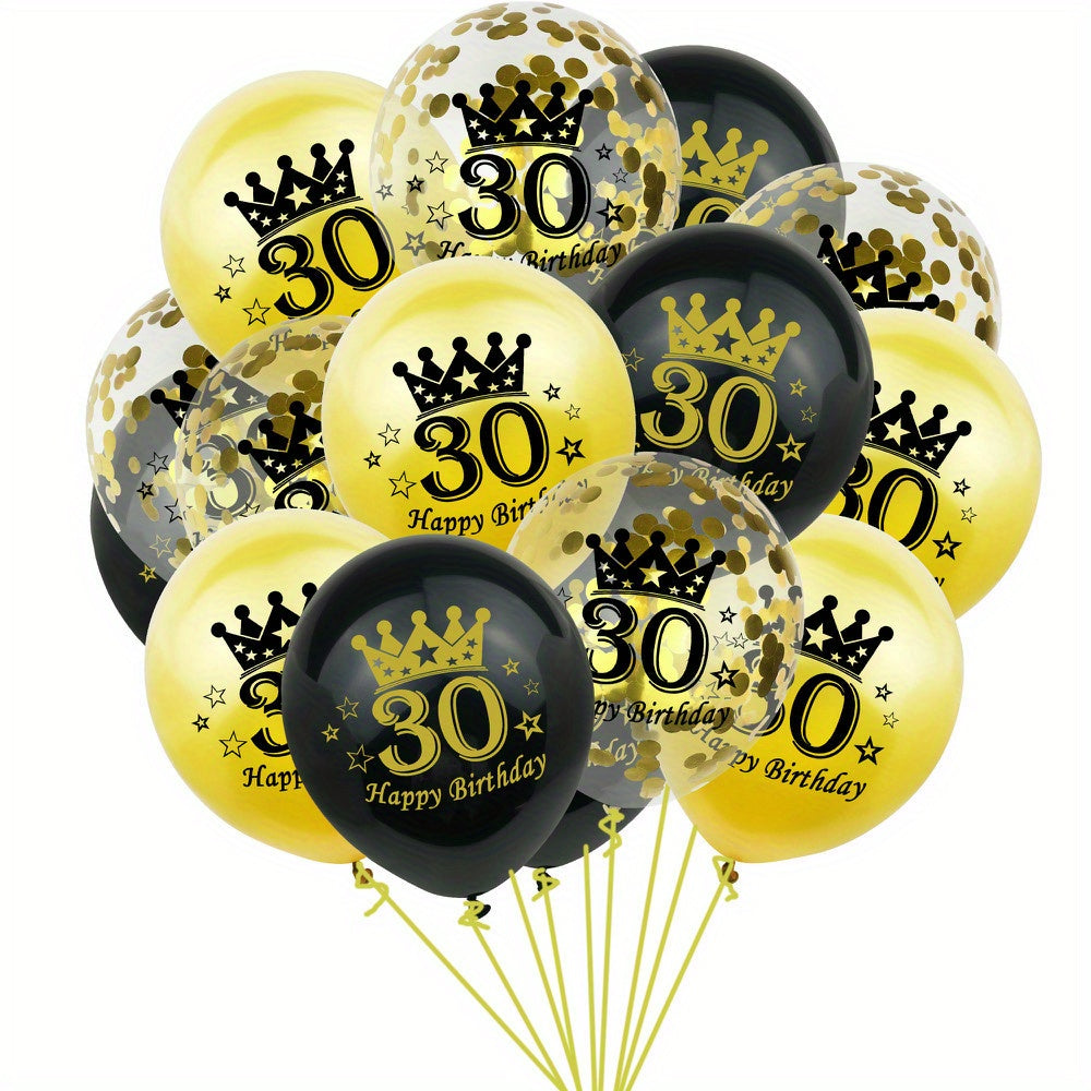 Adult Birthday Balloons Set for Party and Photo Shoots