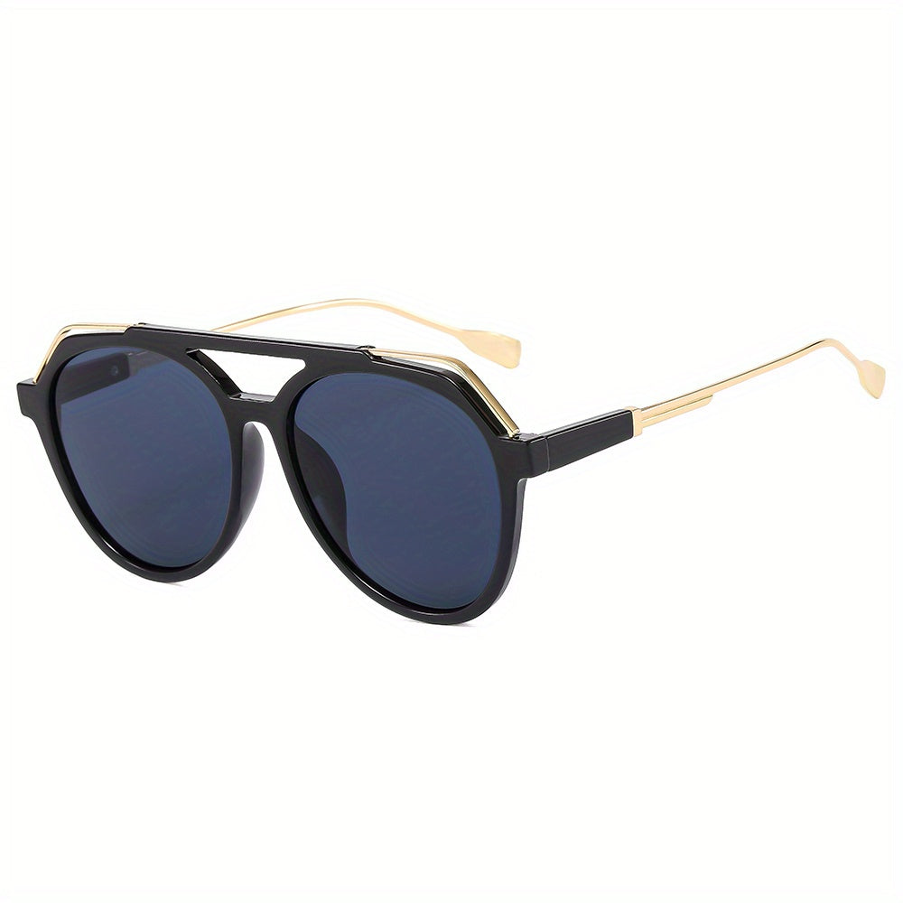 Men's Retro Sunglasses Street Style Double Beam Glasses