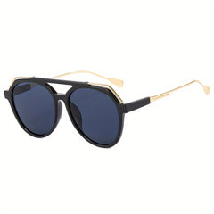 Men's Retro Sunglasses Street Style Double Beam Glasses