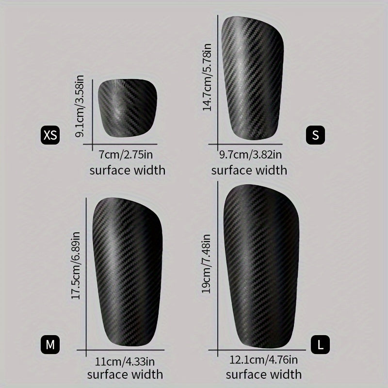 Carbon Fiber Football Shin Guards Lightweight Soccer Training Gear