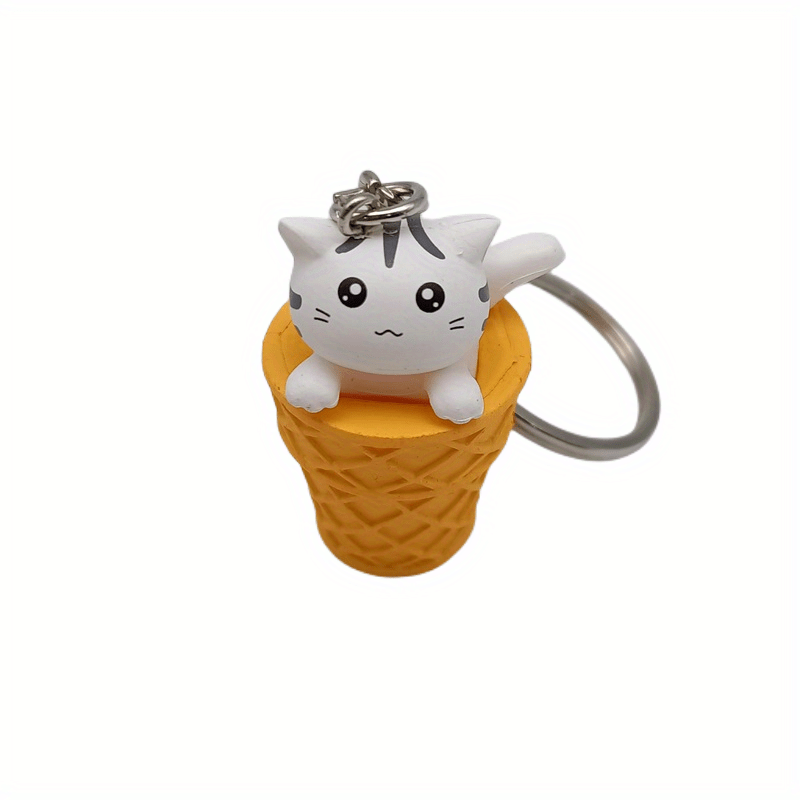 Cartoon Cat Keychain Kitten Key Chain Bag Pendant Women Accessories