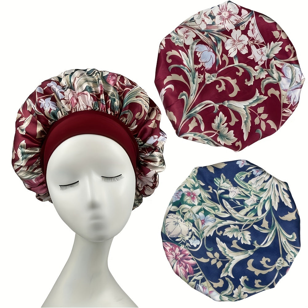 Milk Silk Wide Brim Bonnet Cap for Women