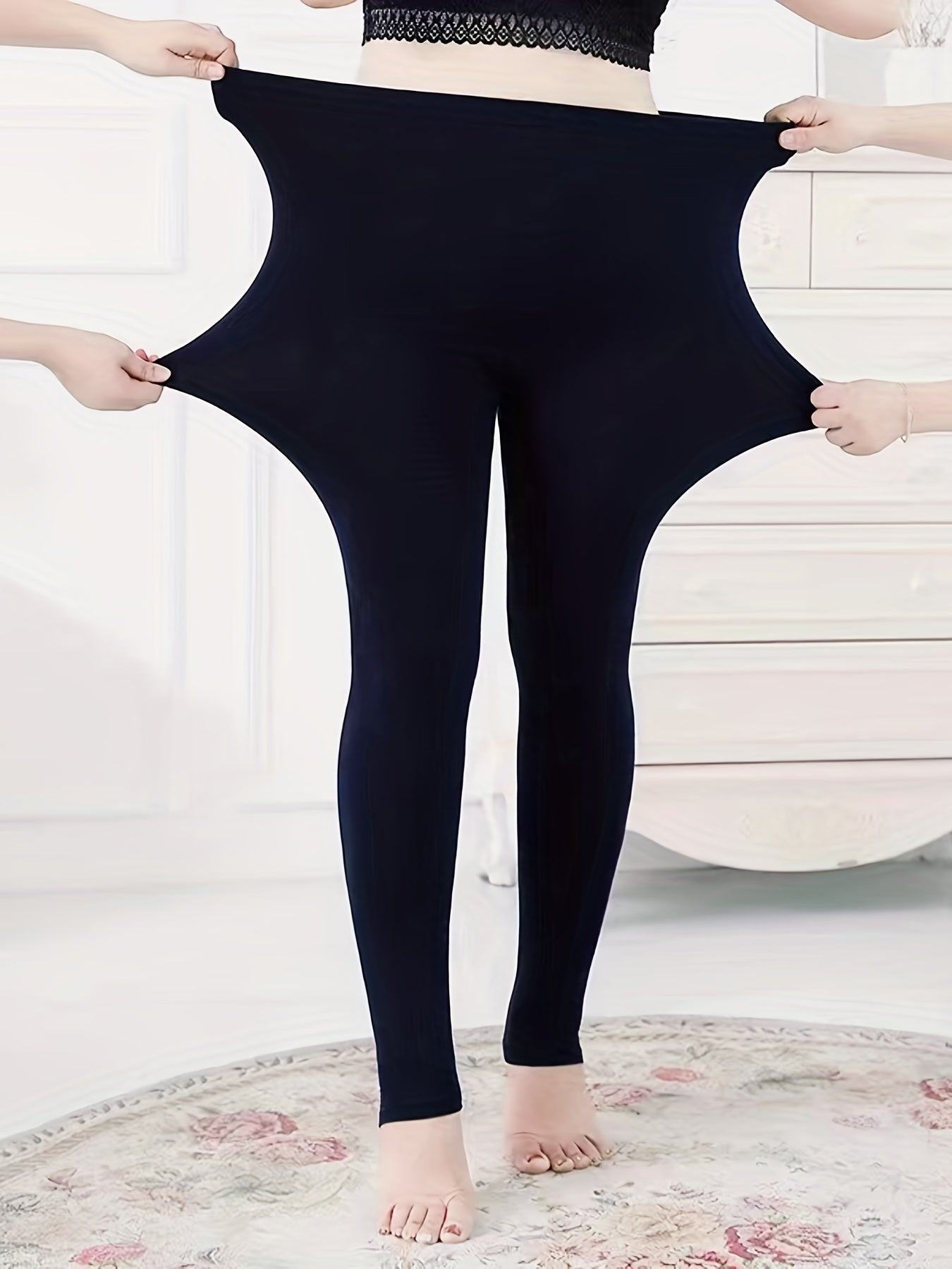 Basic Solid Leggings Casual Leggings All Seasons