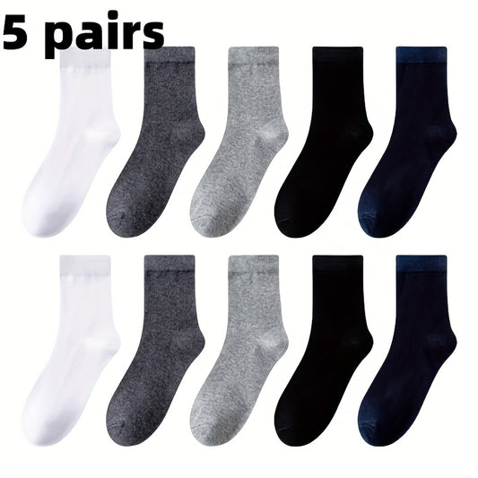 5 Pairs Diabetic Socks Unisex Comfort Stretch Knit Fabric
