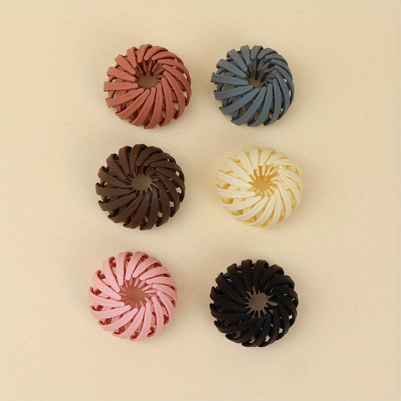 Matte Nest Clip For Ponytail Bun Holder Retractable Hair Claw