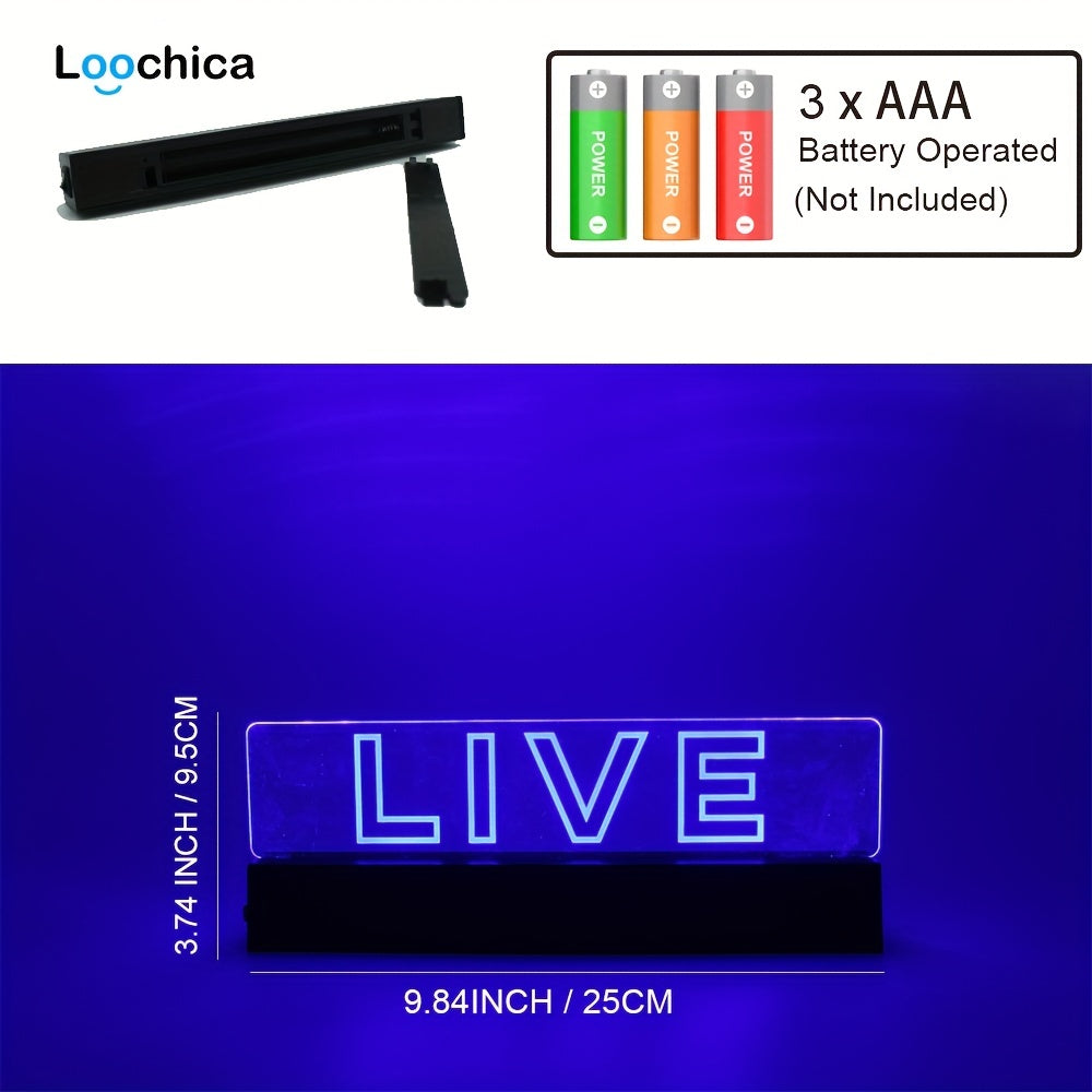 Live Signs Led Signs Signs For Wall Decor Live Sign For Studio Game Room Broadca