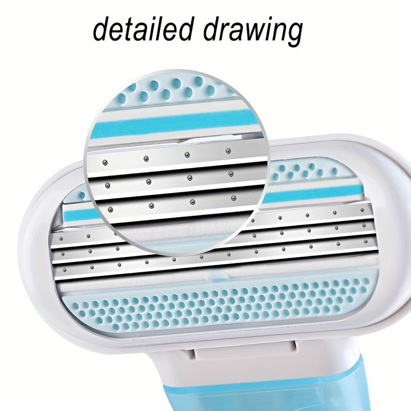 4 Women's Safety Razor with 3 Blade Fusion Blades for Smooth Shaving