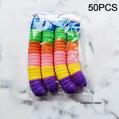 50pc Refillable Easter Egg Hinges Bright Plastic Eggs for Egg Hunts Random