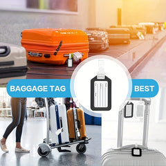 12PC Mixed Luggage Tag Baggage Sleeve Marker