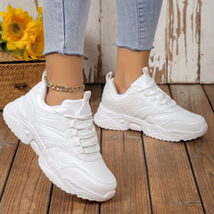Solid Lightweight Breathable Running Shoes Heighten Wear Resistance